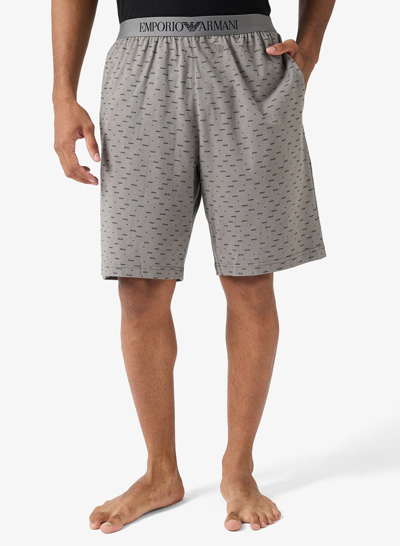 EMPORIO ARMANI Logo T-Shirt And Shorts Set - Image 4